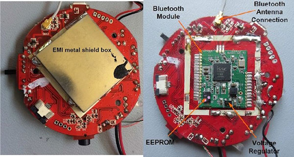 Bottom-side of "intelligence" PCB