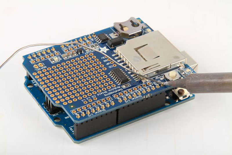 Solder each pin to assure good electrical contact