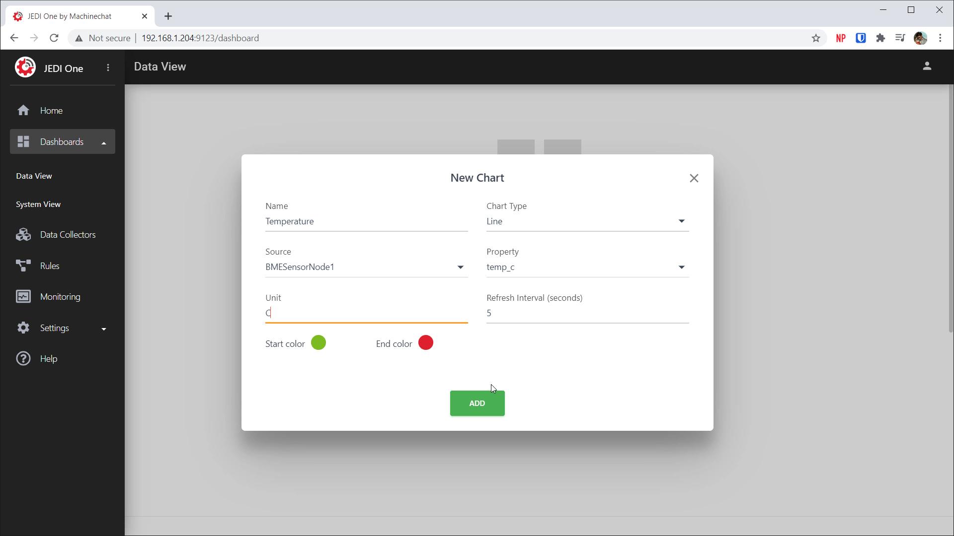 Add chart to Jedi One